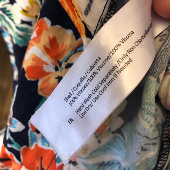 NWT | Band of Gypsies | Navy Peach Floral Romper - Picture 6 of 6